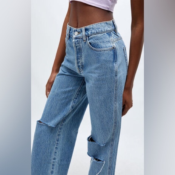 NEW Pacsun High-Waisted Ripped Baggy Jeans - Picture 3 of 12
